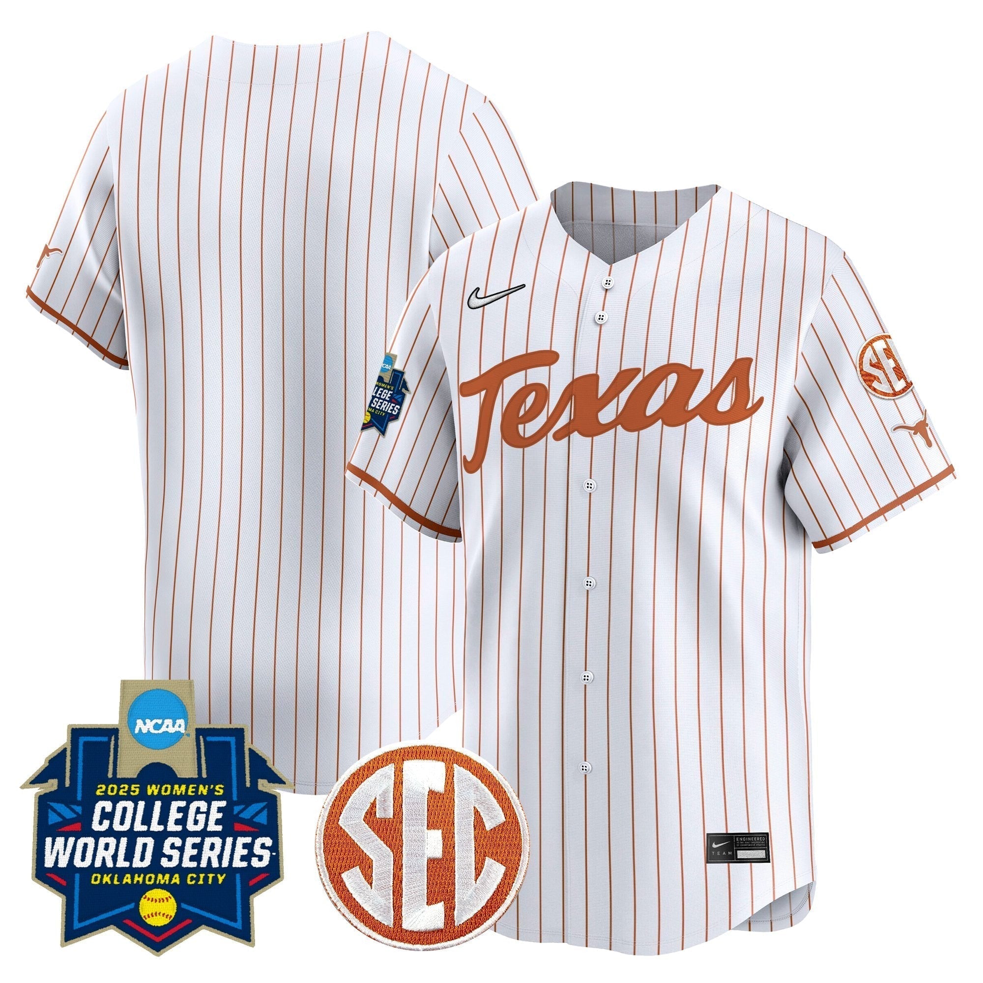 TEX Softball 2025 World Series (WCWS) Vapor Premier Limited Jersey - Stitched