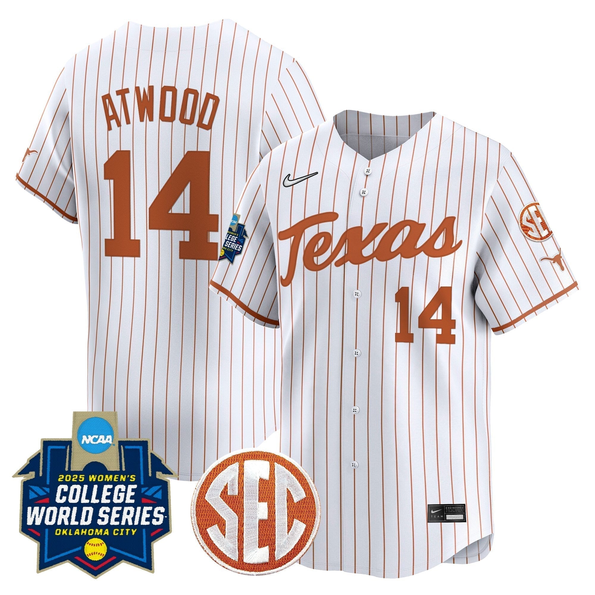 TEX Softball 2025 World Series (WCWS) Vapor Premier Limited Jersey - Stitched