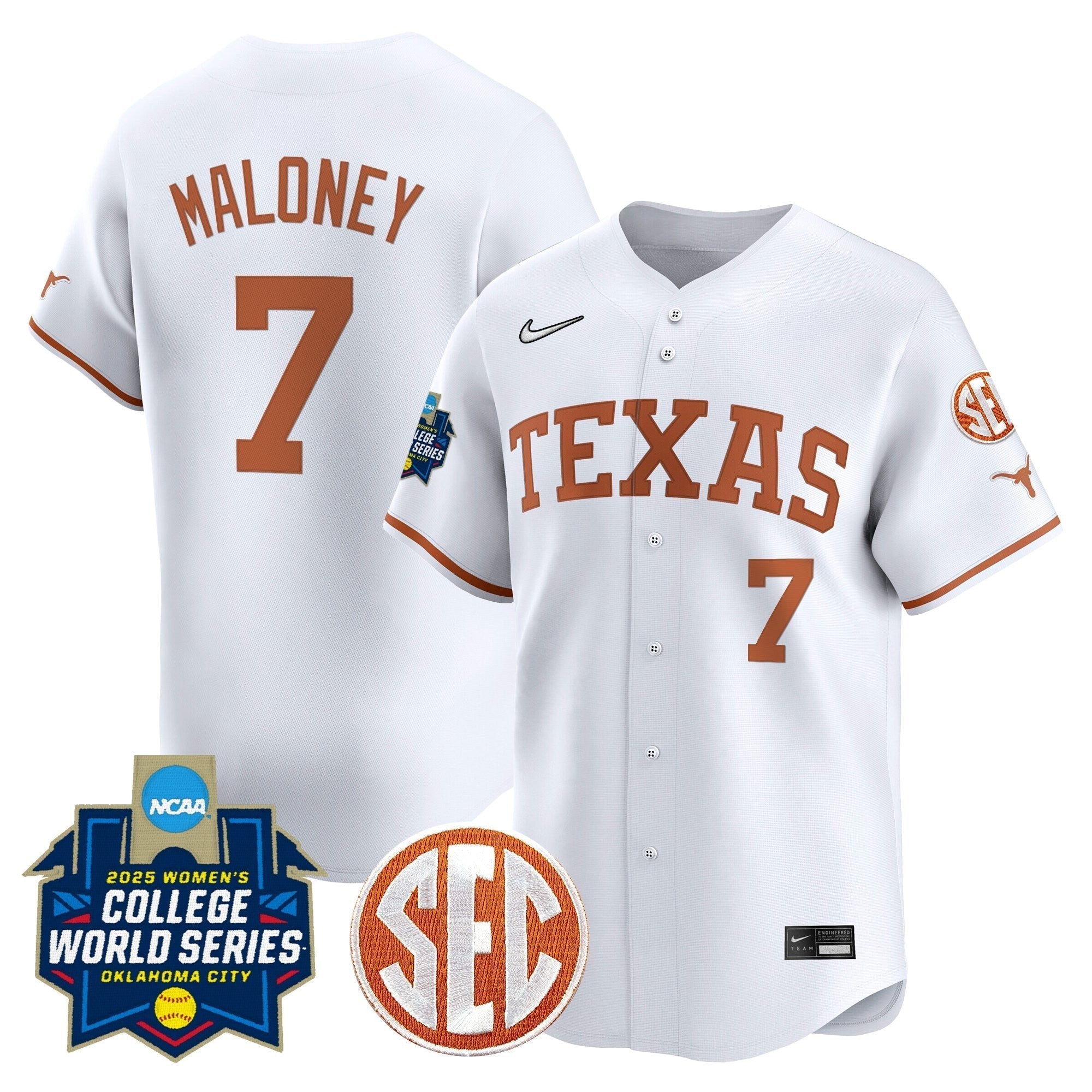 TEX Softball 2025 World Series (WCWS) Vapor Premier Limited Jersey - Stitched