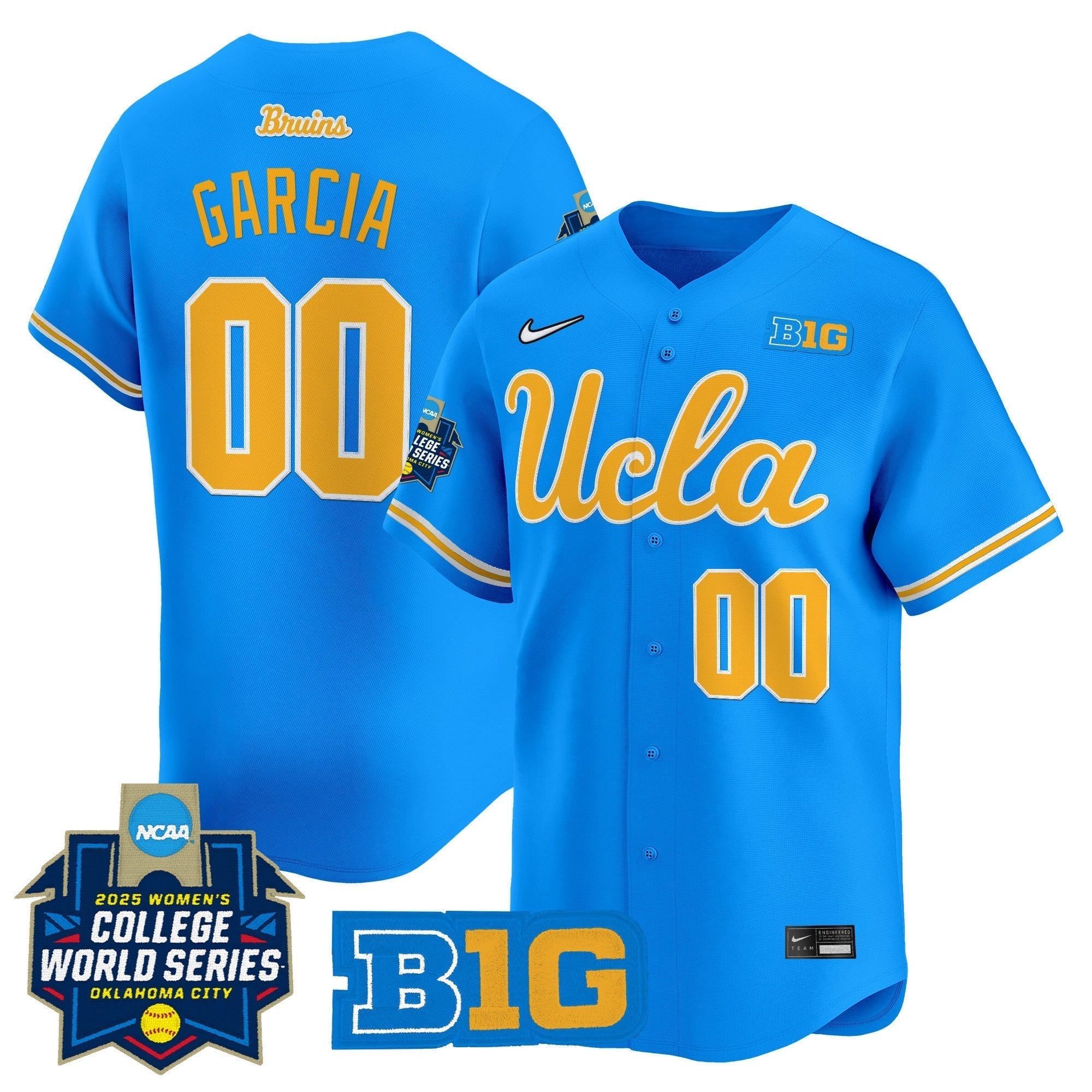 UCLA Softball 2025 World Series (WCWS) Vapor Premier Limited Jersey - Stitched