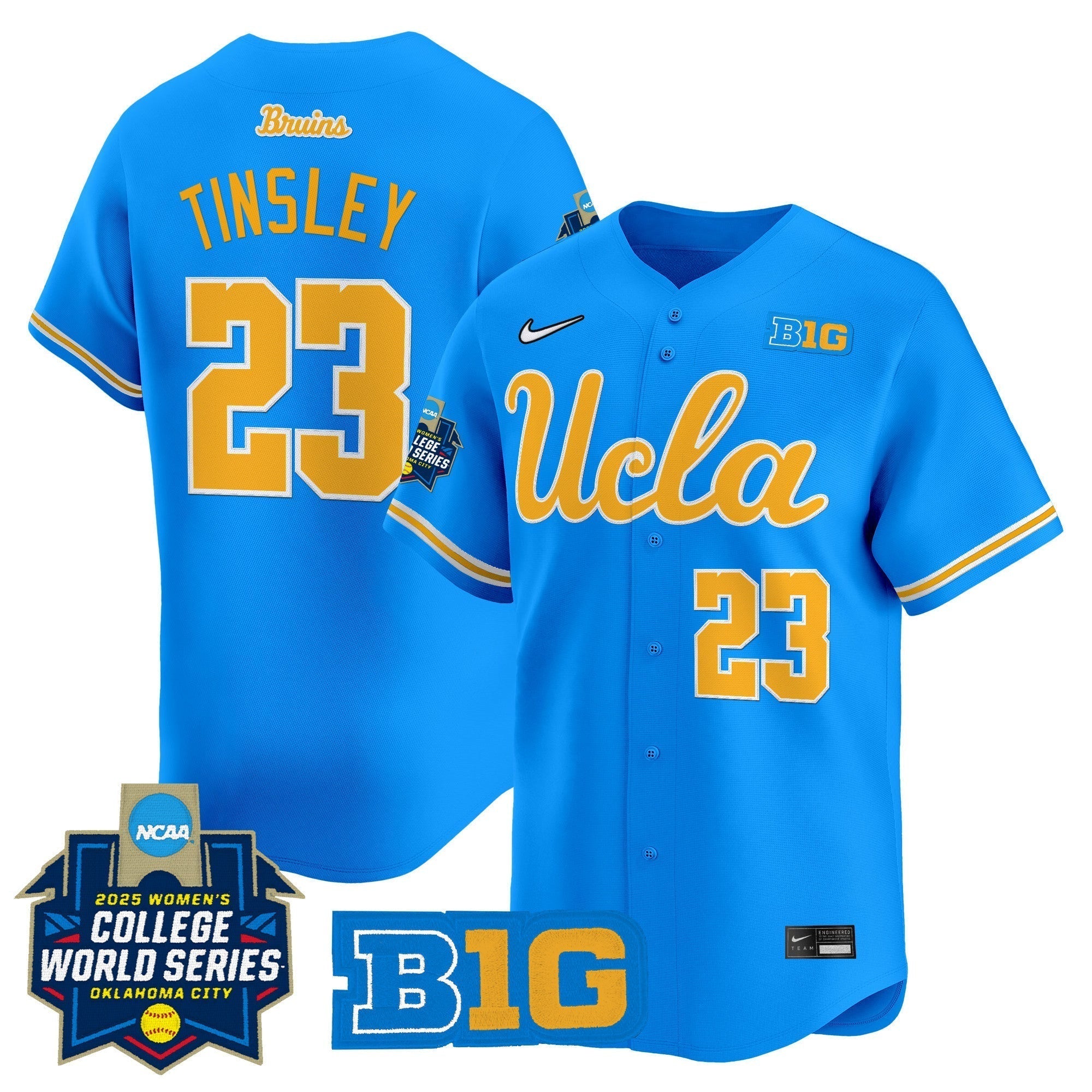 UCLA Softball 2025 World Series (WCWS) Vapor Premier Limited Jersey - Stitched
