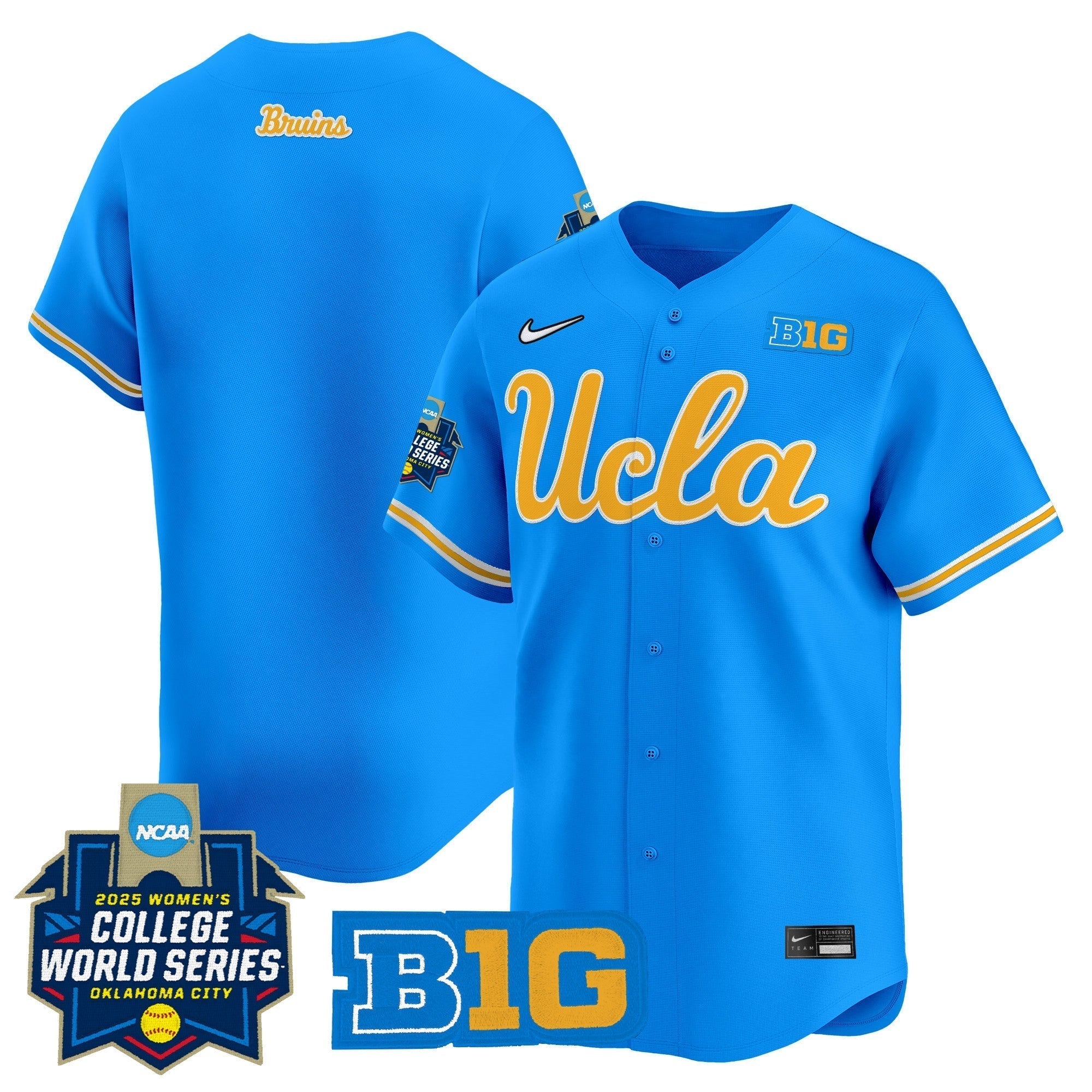 UCLA Softball 2025 World Series (WCWS) Vapor Premier Limited Jersey - Stitched