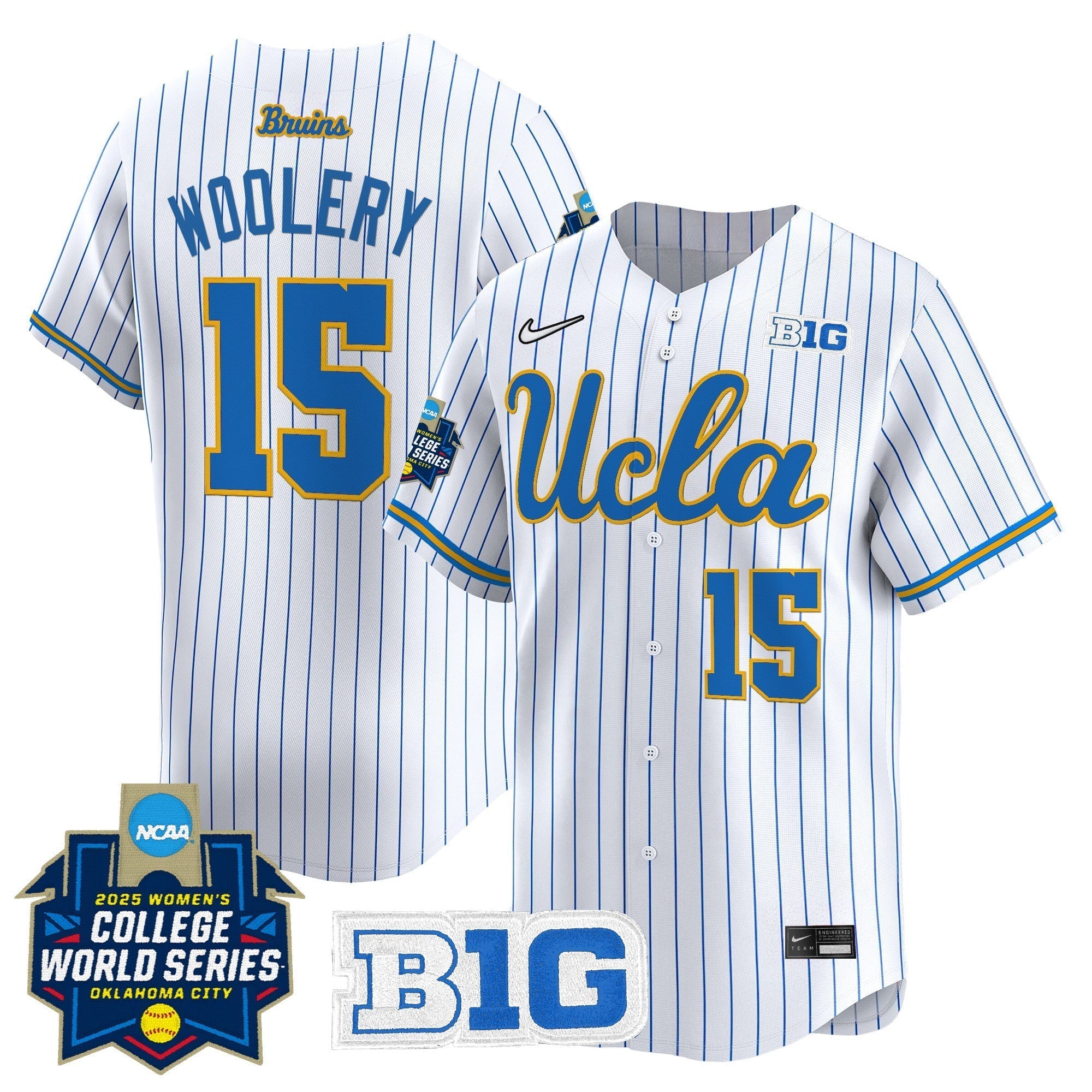 UCLA Softball 2025 World Series (WCWS) Vapor Premier Limited Jersey - Stitched
