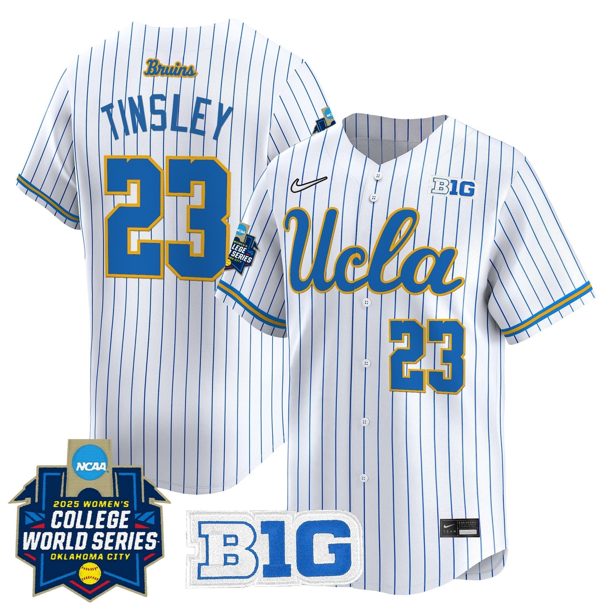 UCLA Softball 2025 World Series (WCWS) Vapor Premier Limited Jersey - Stitched