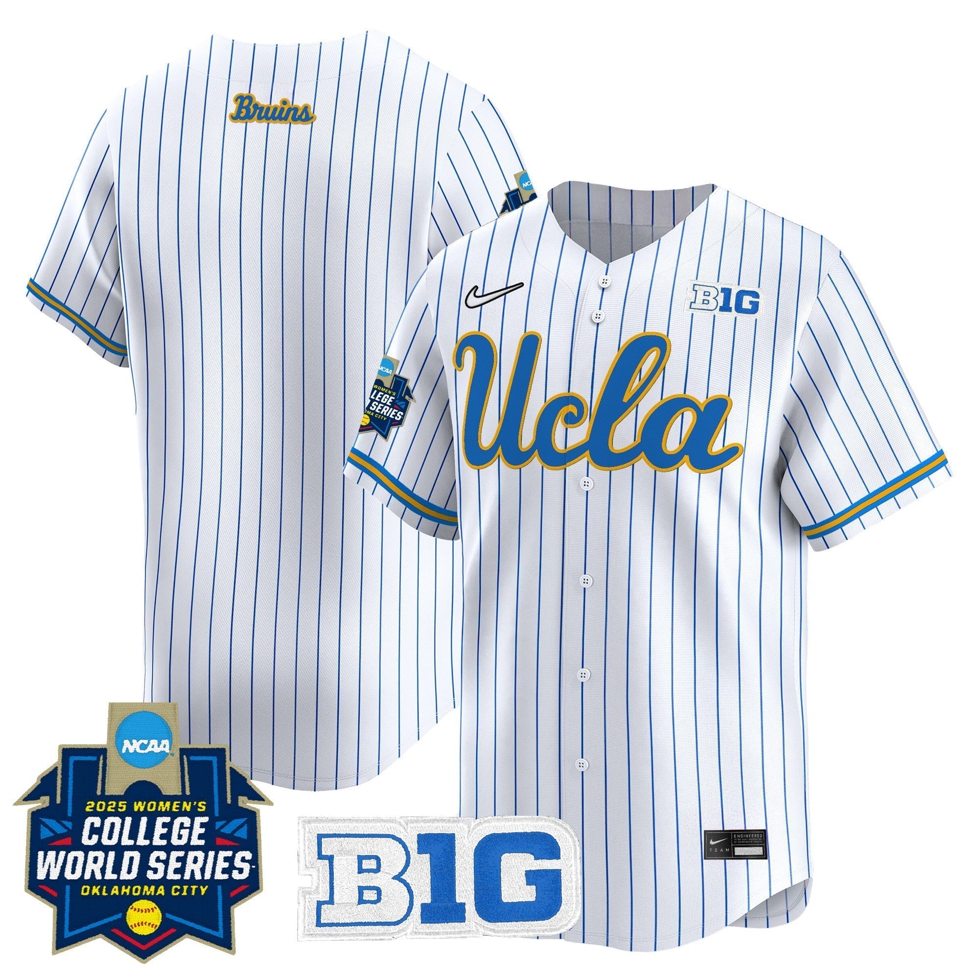 UCLA Softball 2025 World Series (WCWS) Vapor Premier Limited Jersey - Stitched
