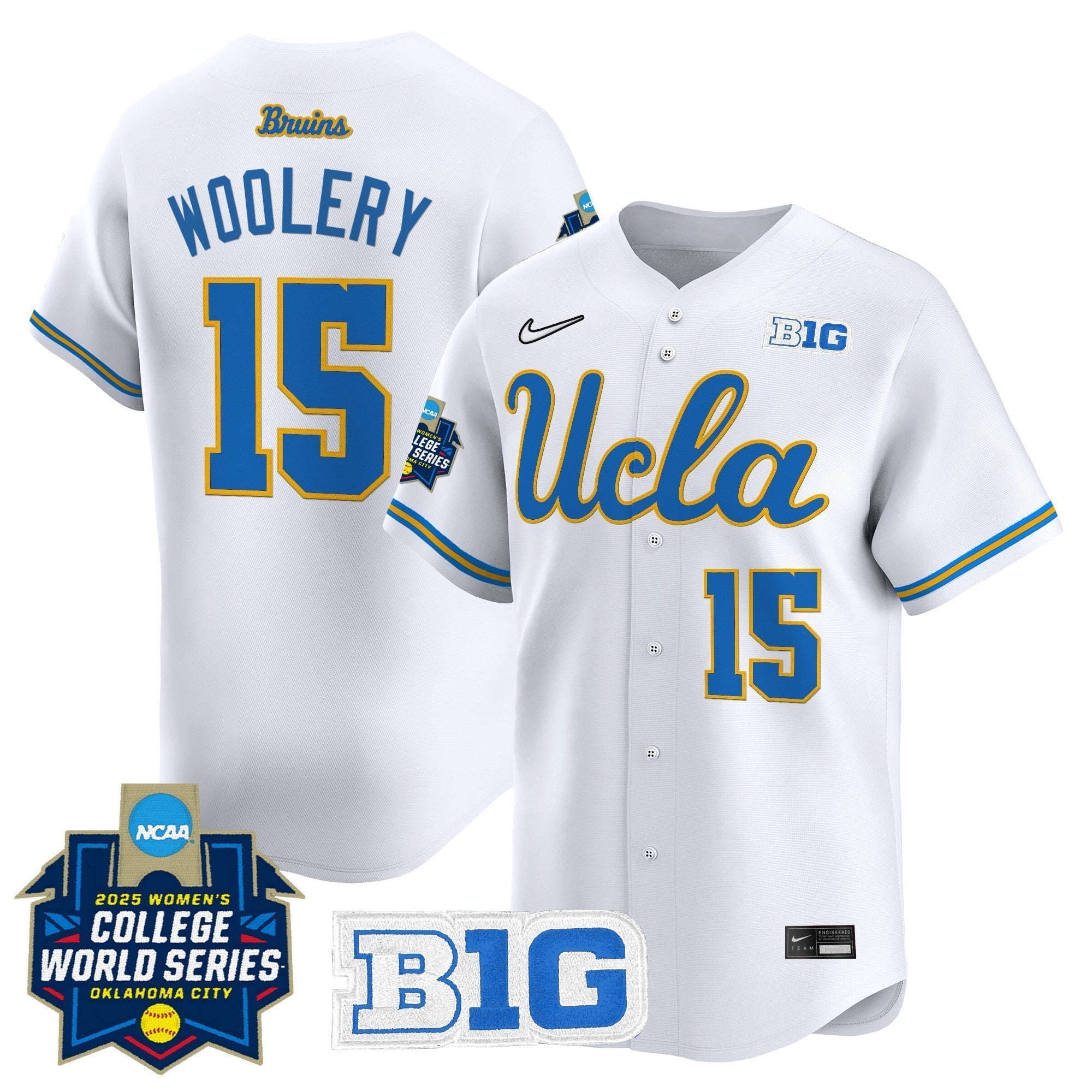UCLA Softball 2025 World Series (WCWS) Vapor Premier Limited Jersey - Stitched