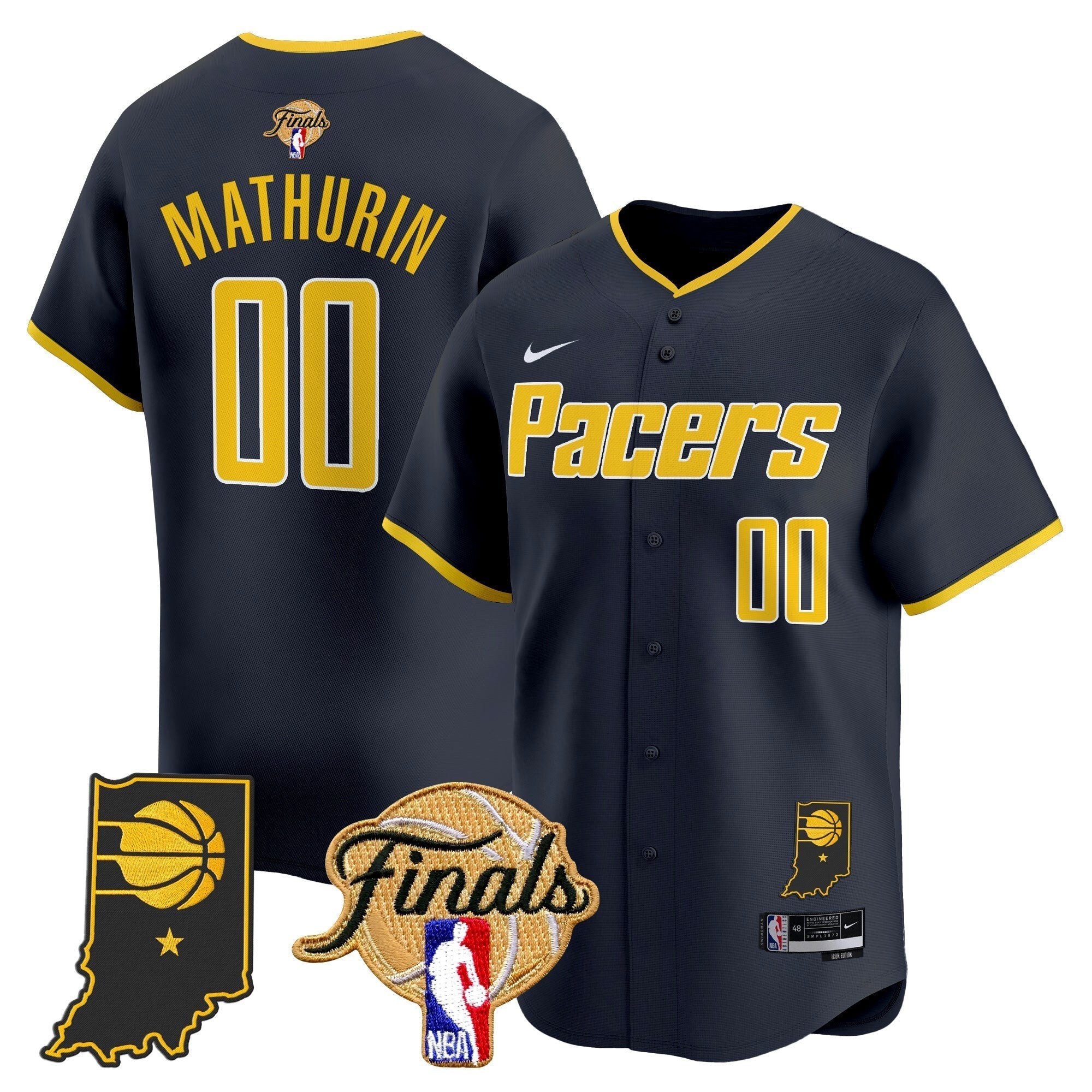 IND 2025 Finals Vapor Baseball Jersey - Stitched