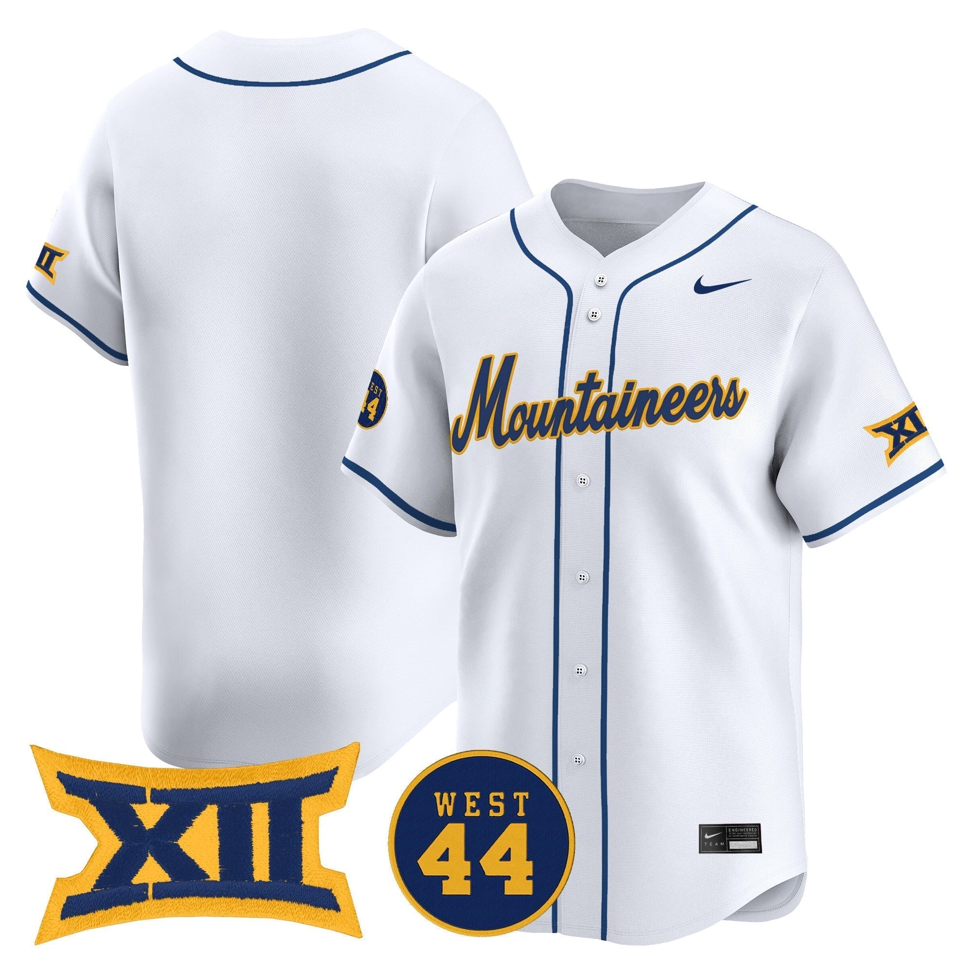 WVU 2025 Vapor Premier Limited Jersey - Stitched