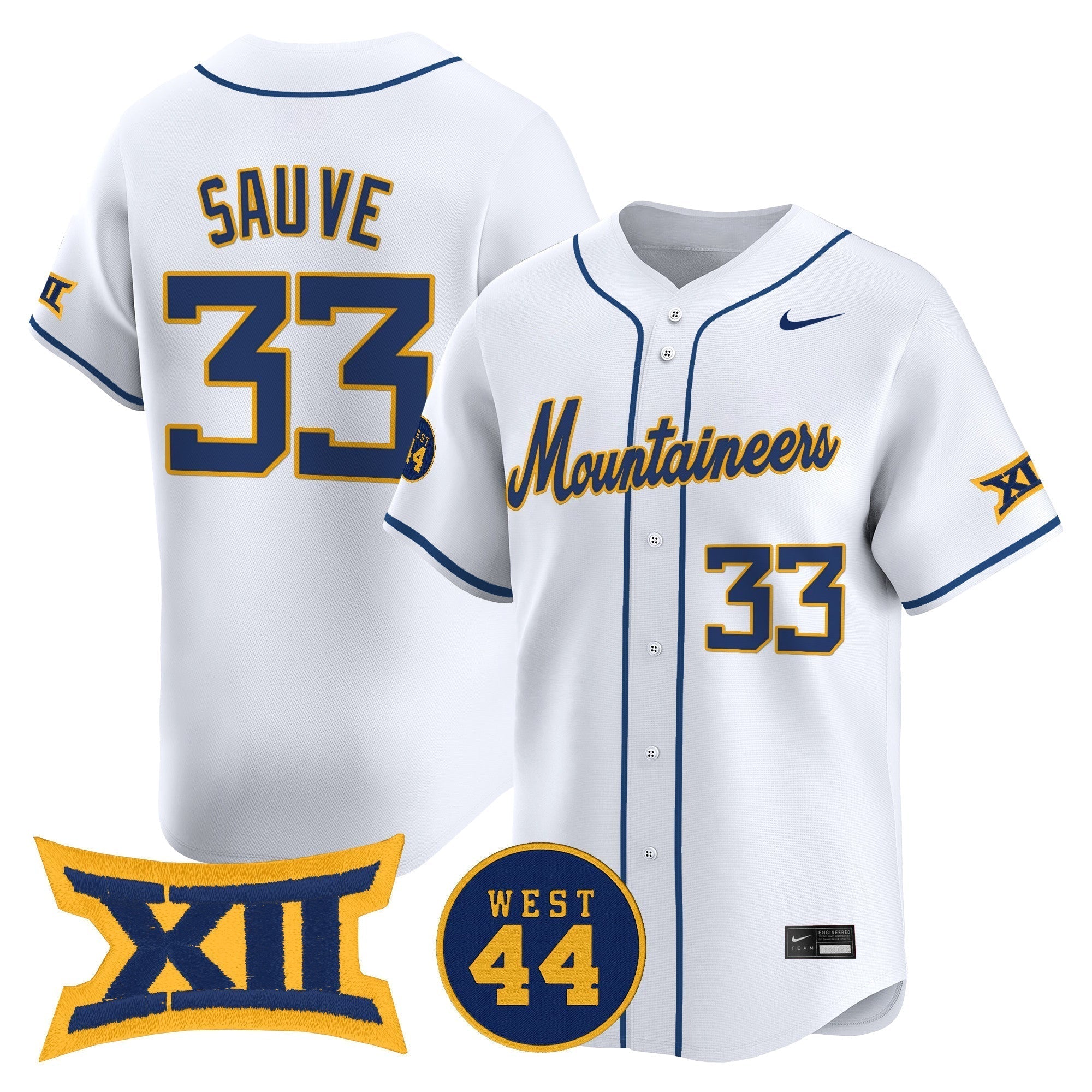 WVU 2025 Vapor Premier Limited Jersey - Stitched