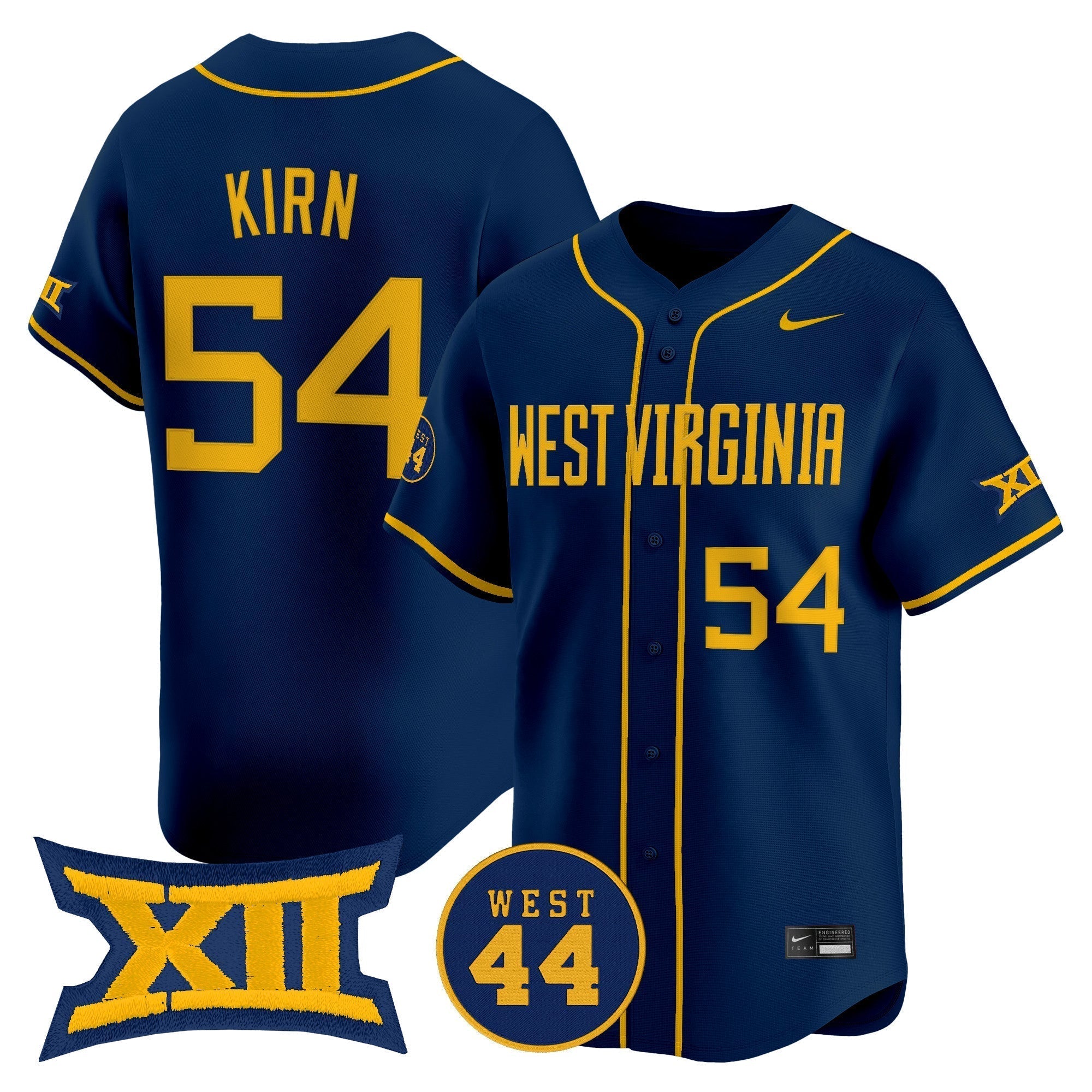 WVU 2025 Vapor Premier Limited Jersey - Stitched