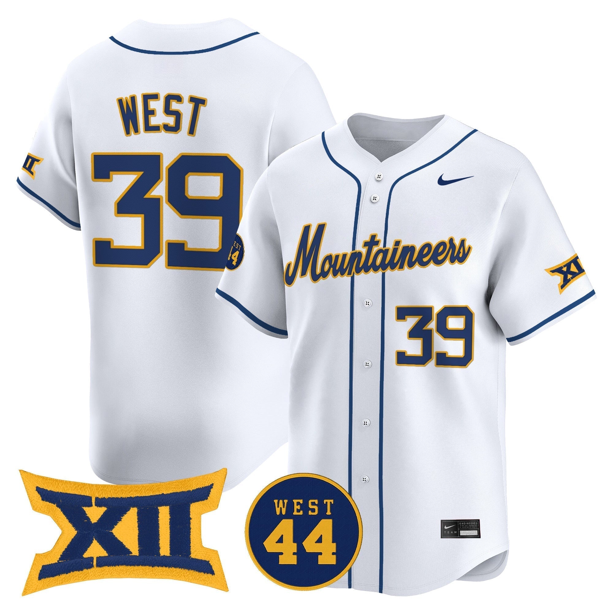 WVU 2025 Vapor Premier Limited Jersey - Stitched