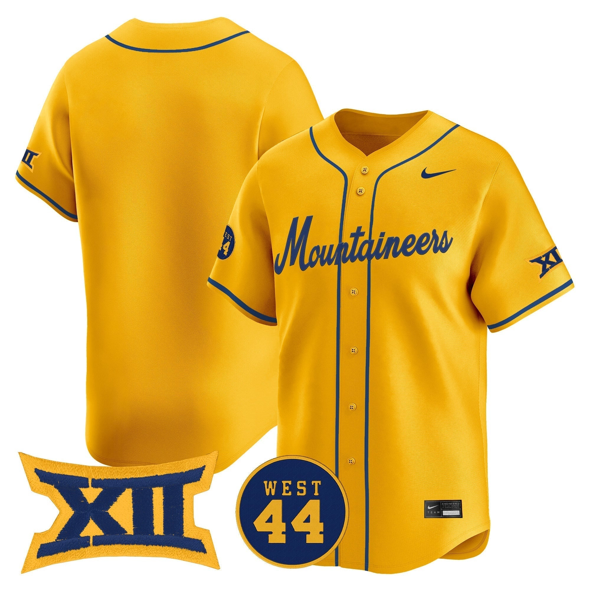 WVU 2025 Vapor Premier Limited Jersey - Stitched