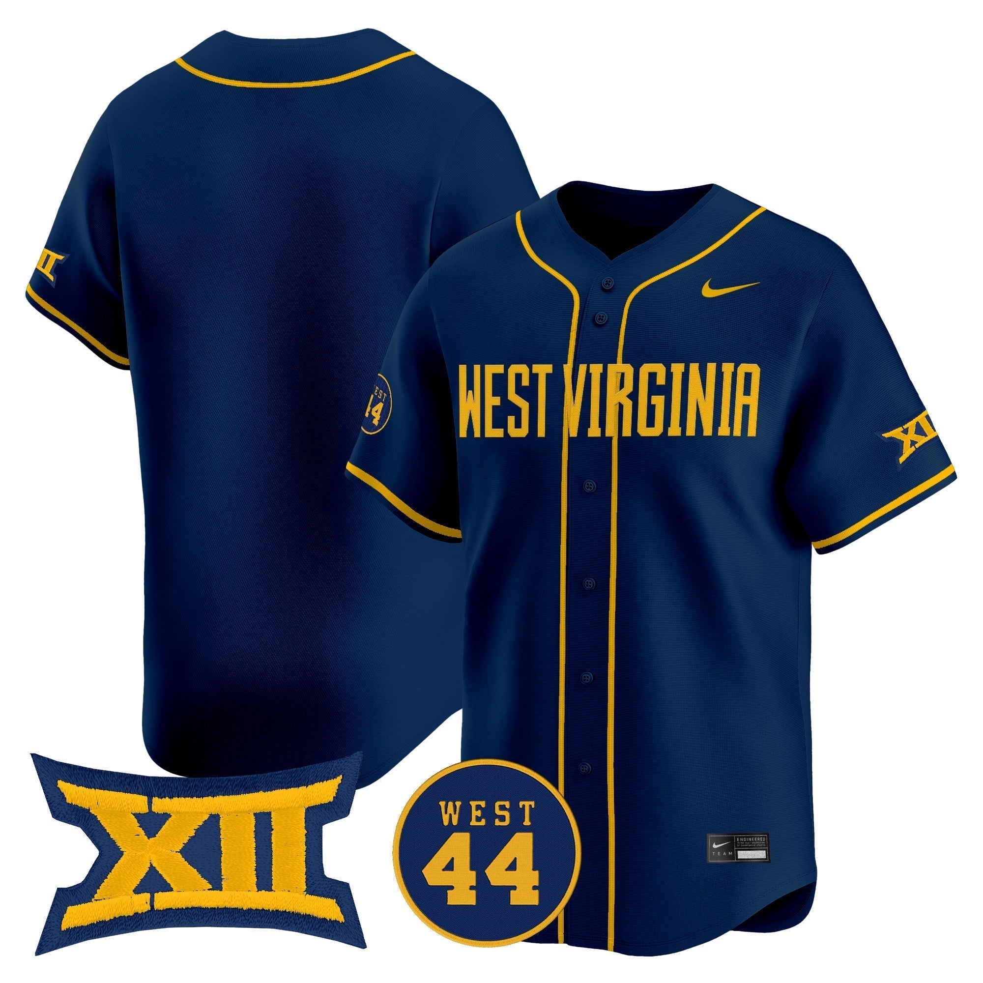 WVU 2025 Vapor Premier Limited Jersey - Stitched