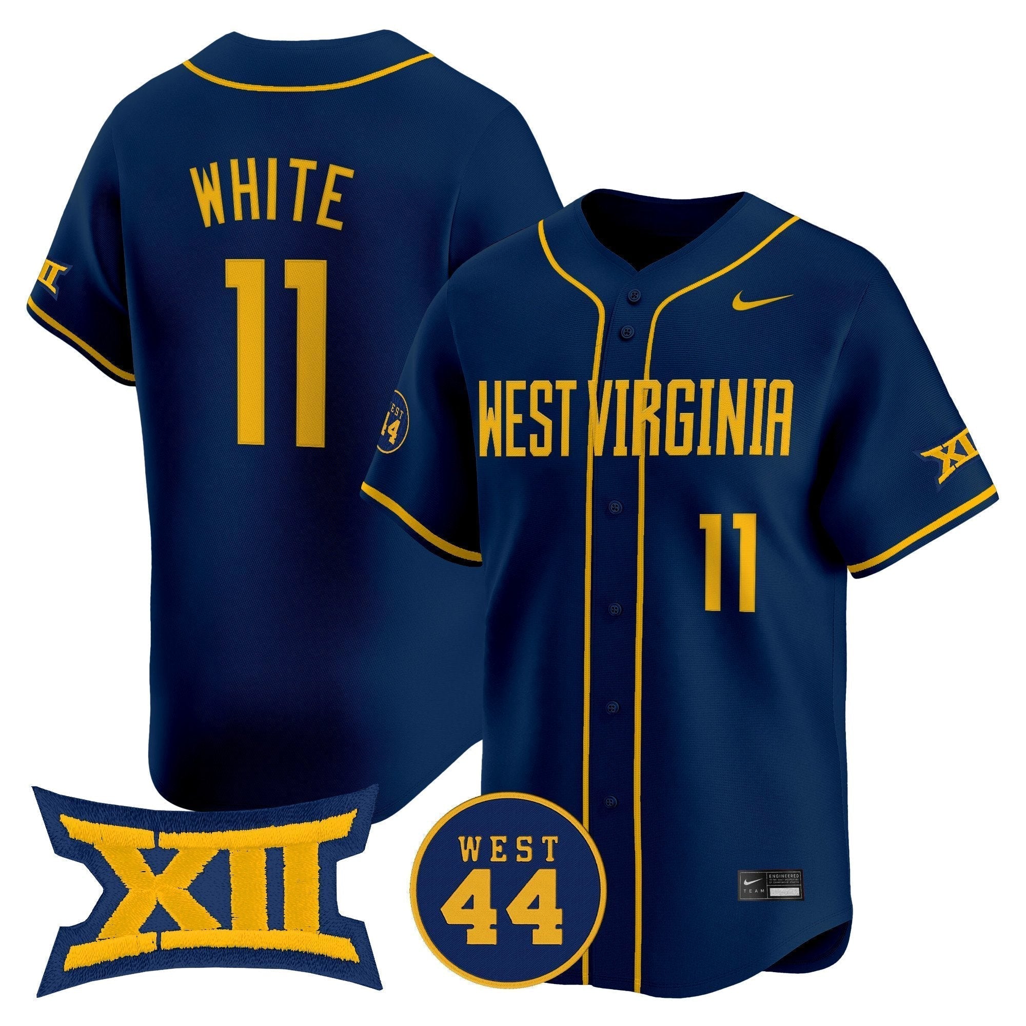 WVU 2025 Vapor Premier Limited Jersey - Stitched