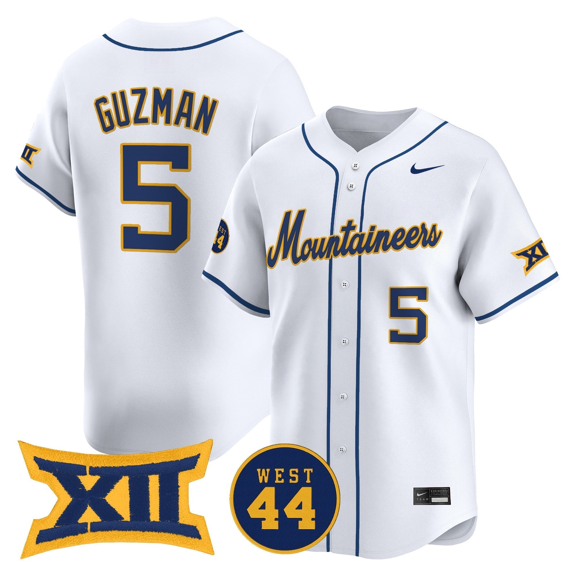 WVU 2025 Vapor Premier Limited Jersey - Stitched