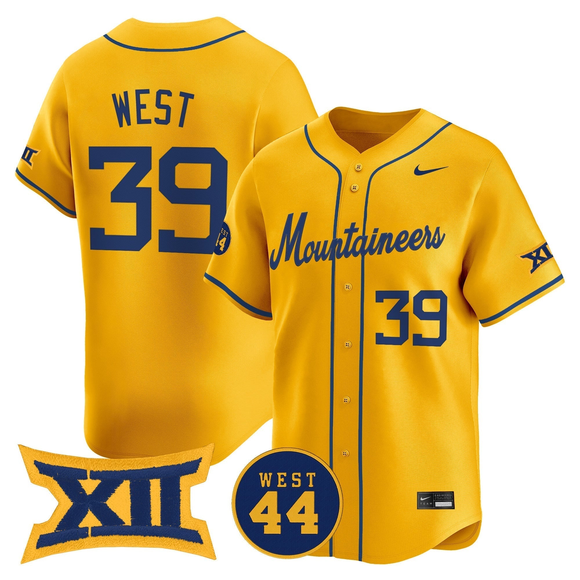WVU 2025 Vapor Premier Limited Jersey - Stitched