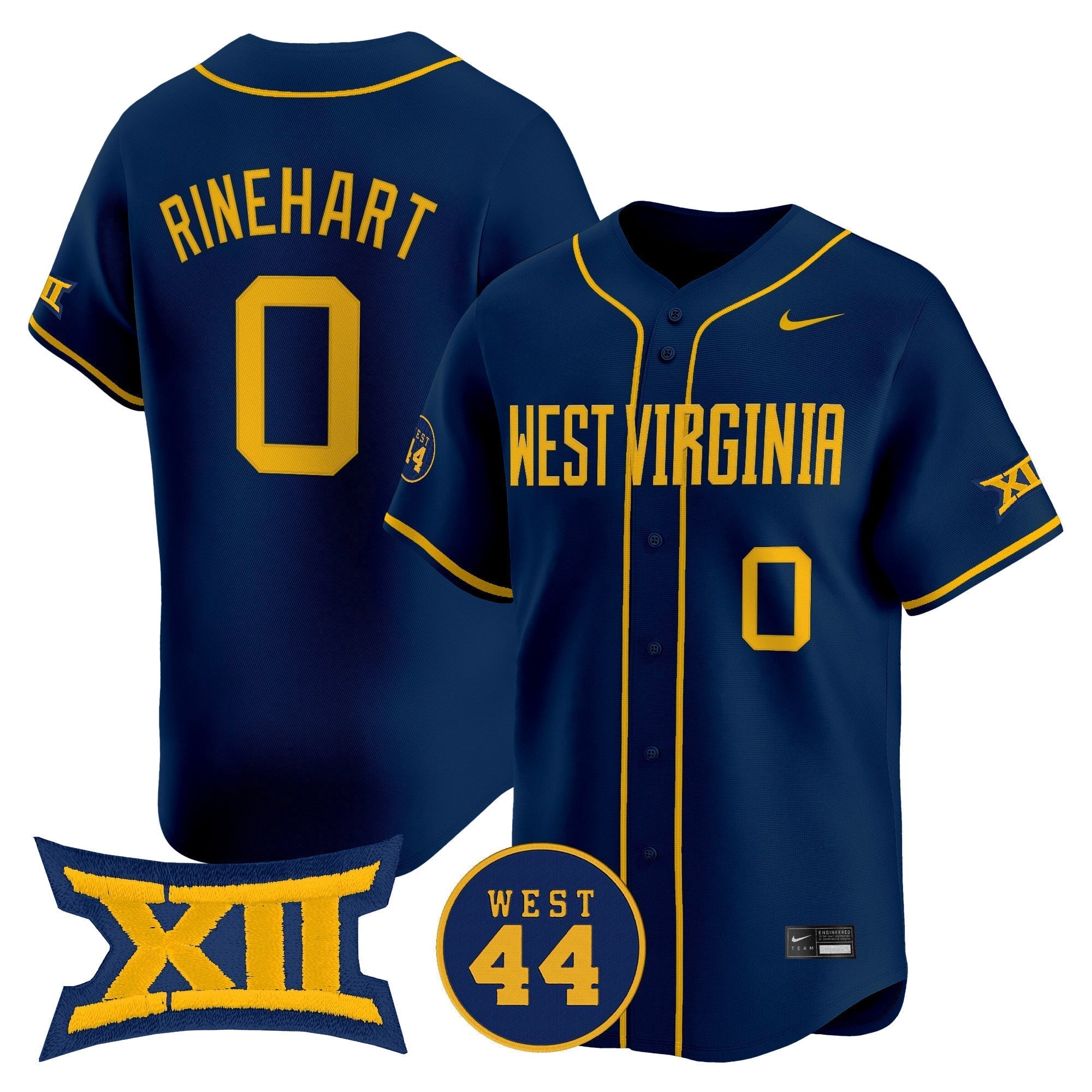 WVU 2025 Vapor Premier Limited Jersey - Stitched