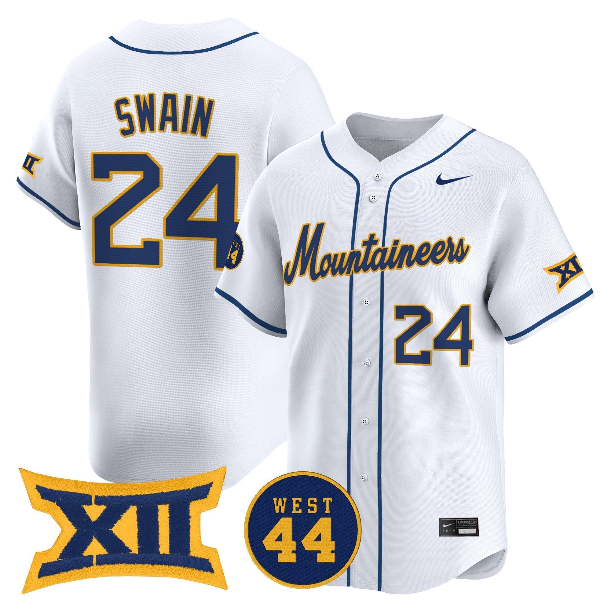 WVU 2025 Vapor Premier Limited Jersey - Stitched
