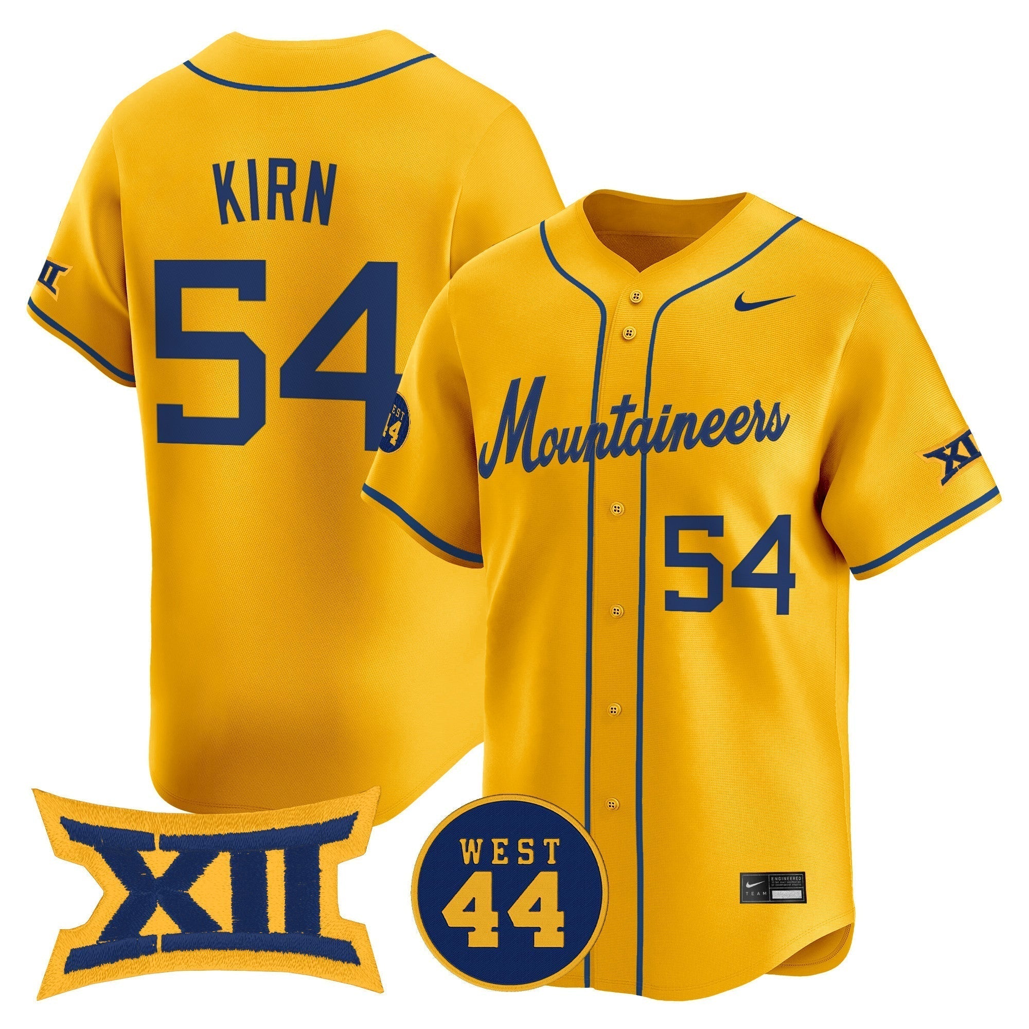 WVU 2025 Vapor Premier Limited Jersey - Stitched