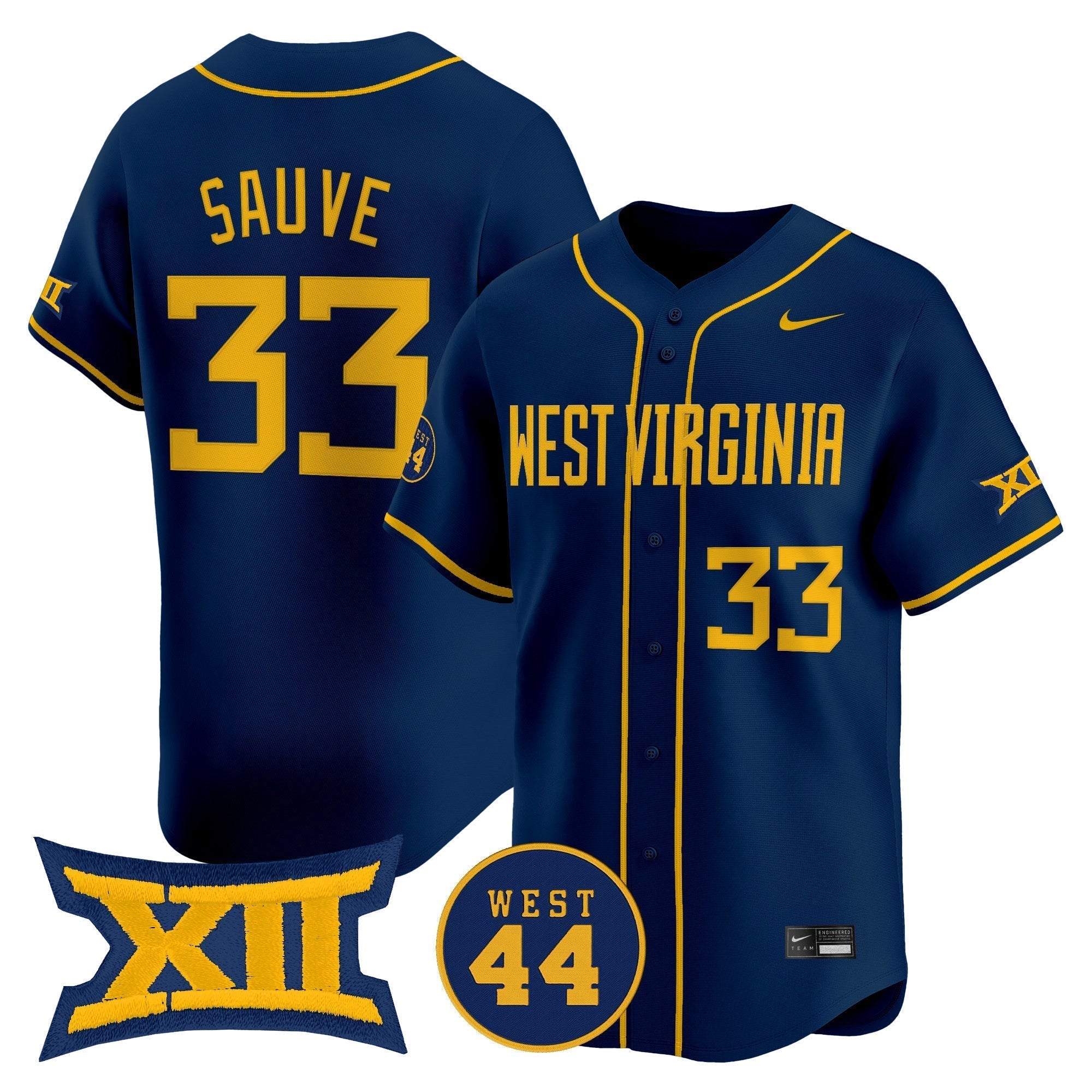 WVU 2025 Vapor Premier Limited Jersey - Stitched