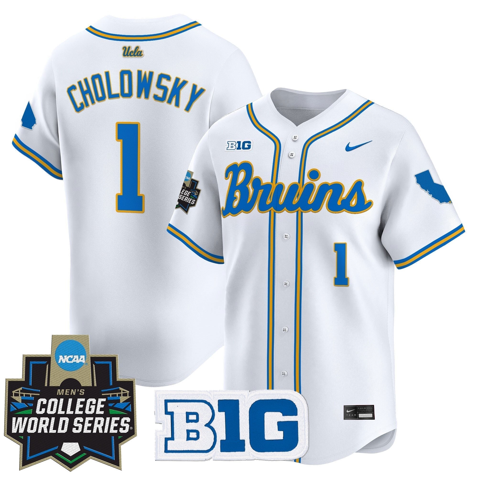 UCLA 2025 World Series Vapor Premier Limited Jersey - Stitched