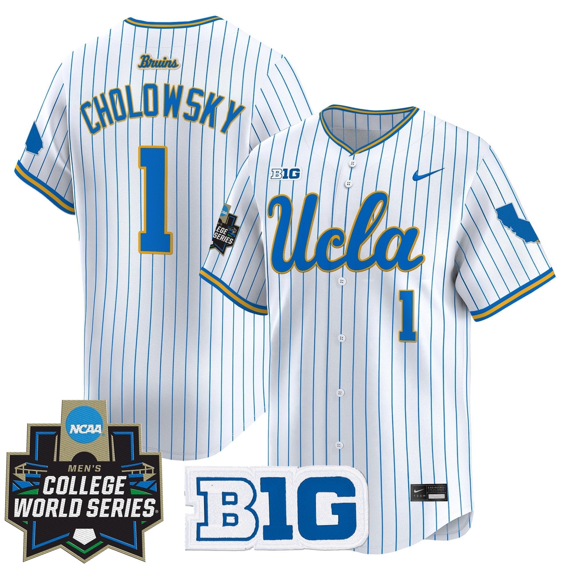 UCLA 2025 World Series Vapor Premier Limited Jersey - Stitched