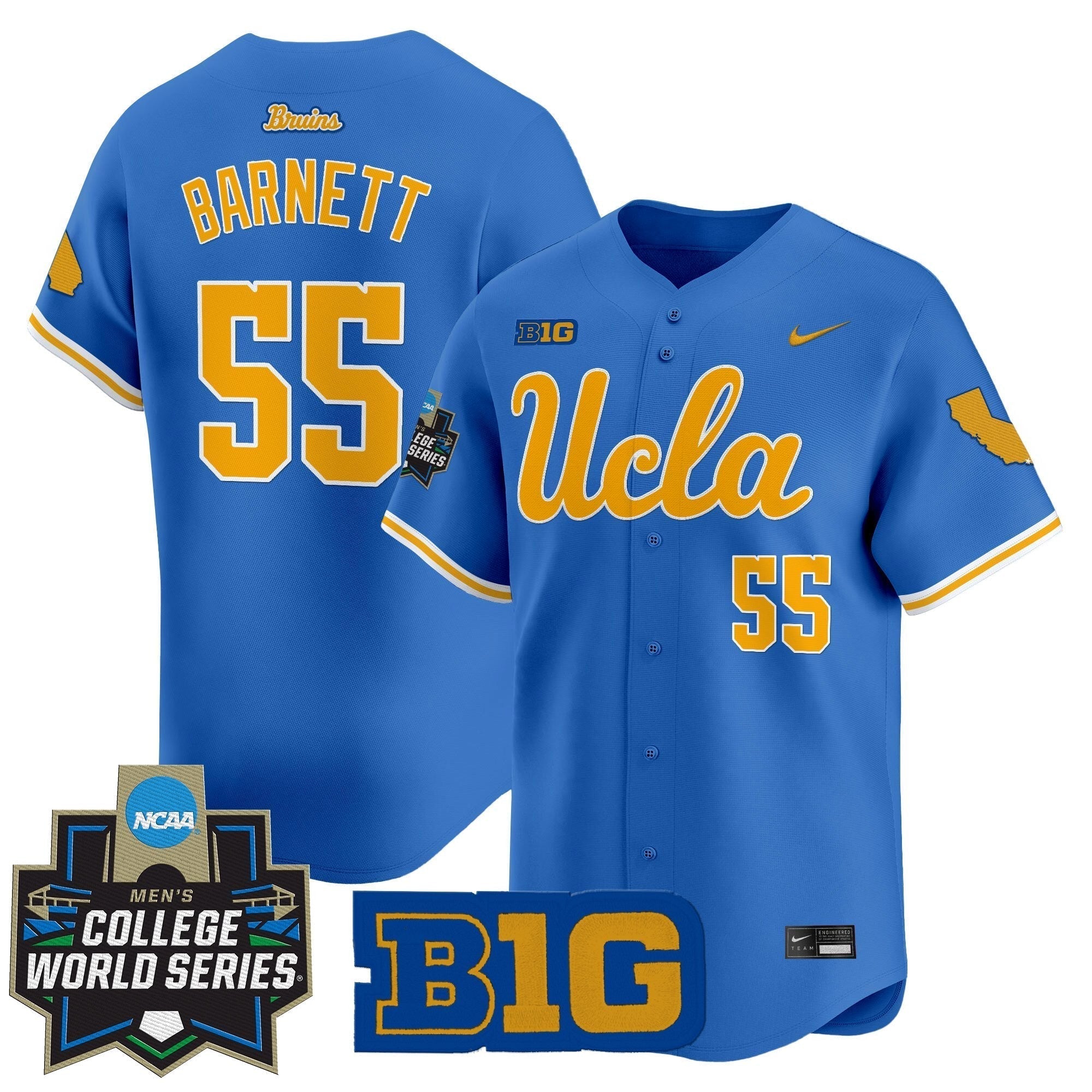 UCLA 2025 World Series Vapor Premier Limited Jersey - Stitched