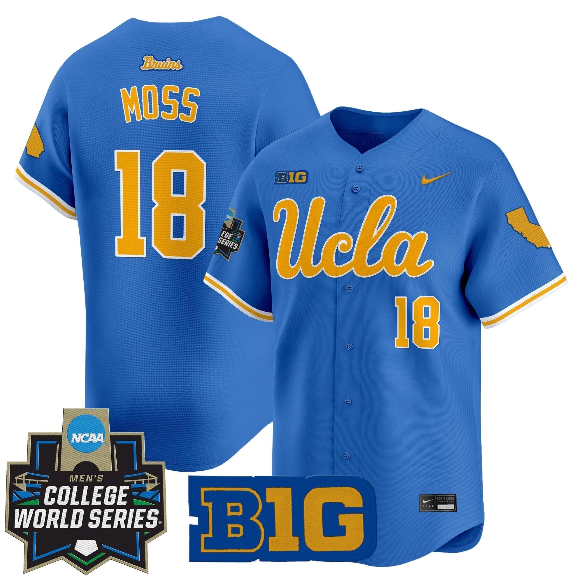 UCLA 2025 World Series Vapor Premier Limited Jersey - Stitched