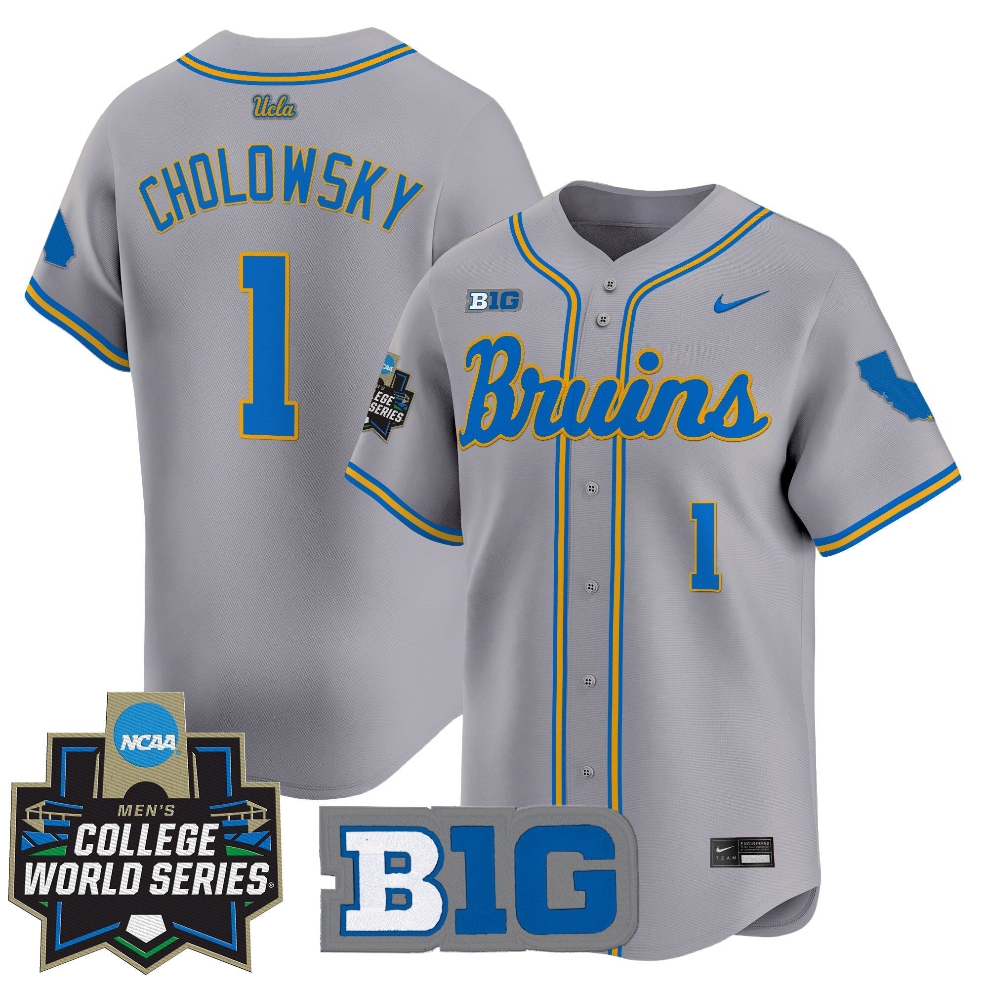 UCLA 2025 World Series Vapor Premier Limited Jersey - Stitched