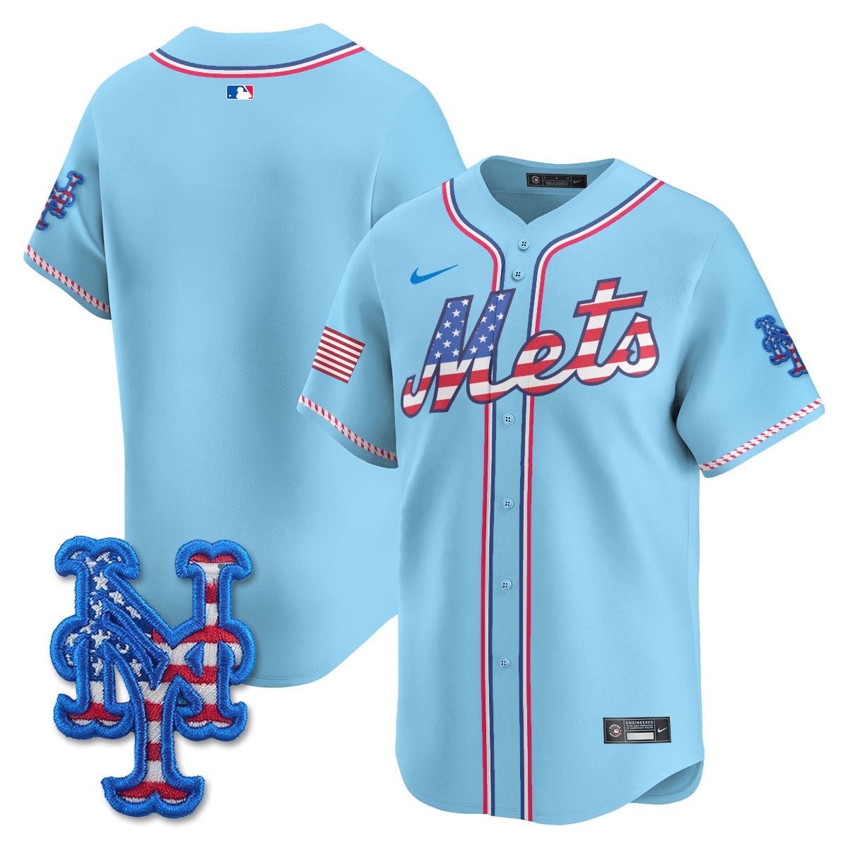 NYM 2025 Fourth of July Jersey - Stitched