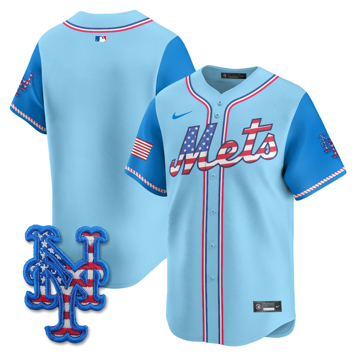 NYM 2025 Fourth of July Jersey - Stitched