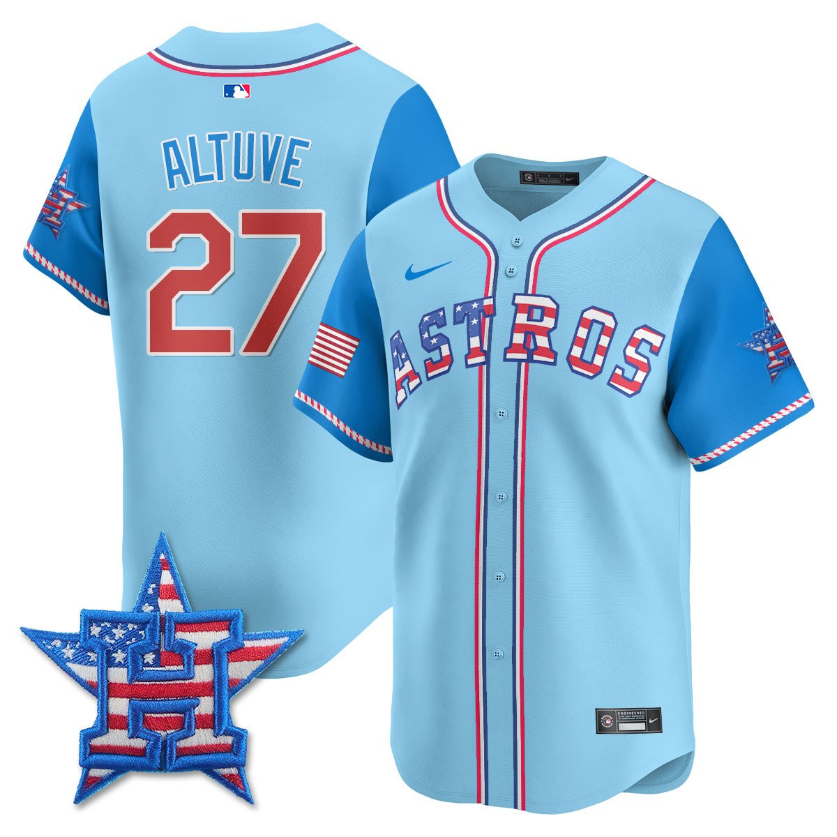 HOU 2025 Fourth of July Jersey - Stitched