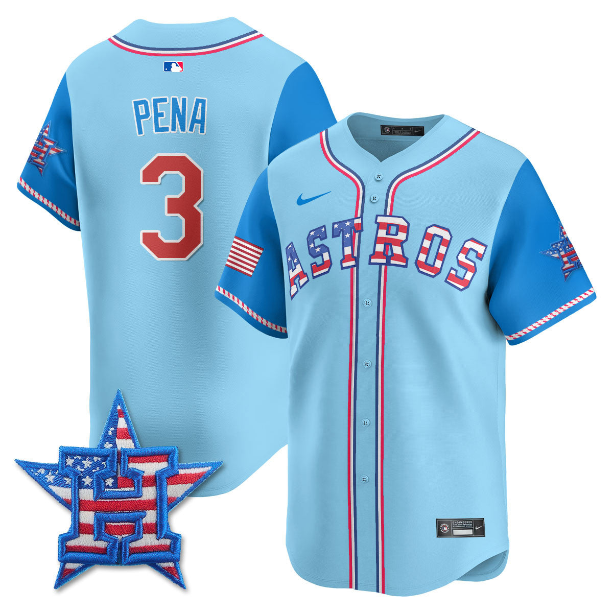 HOU 2025 Fourth of July Jersey - Stitched