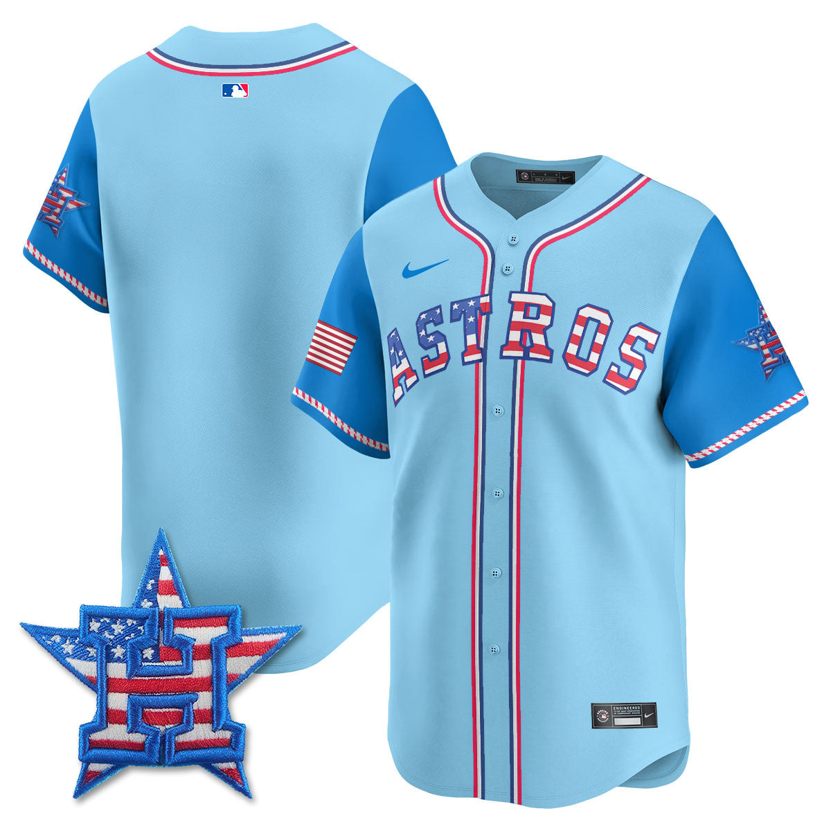 HOU 2025 Fourth of July Jersey - Stitched