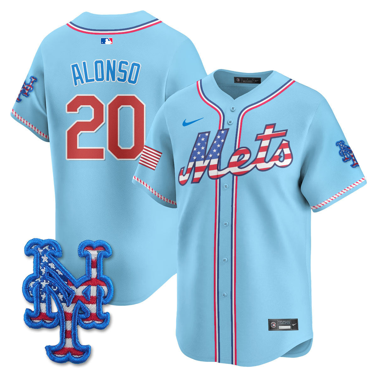 NYM 2025 Fourth of July Jersey - Stitched
