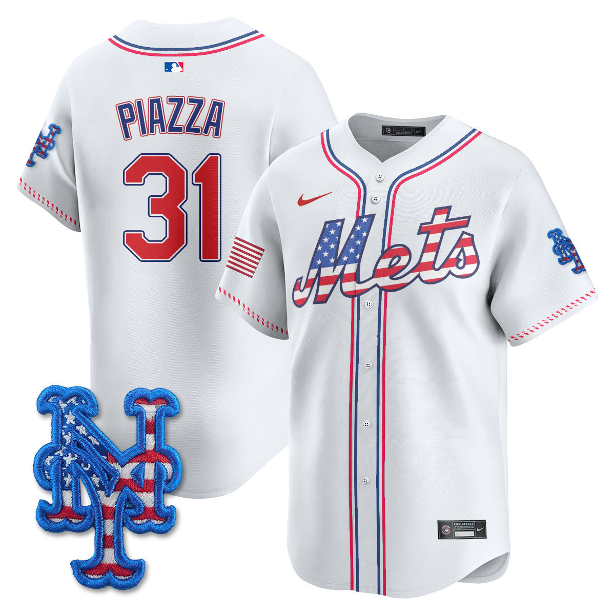 NYM 2025 Fourth of July Jersey - Stitched