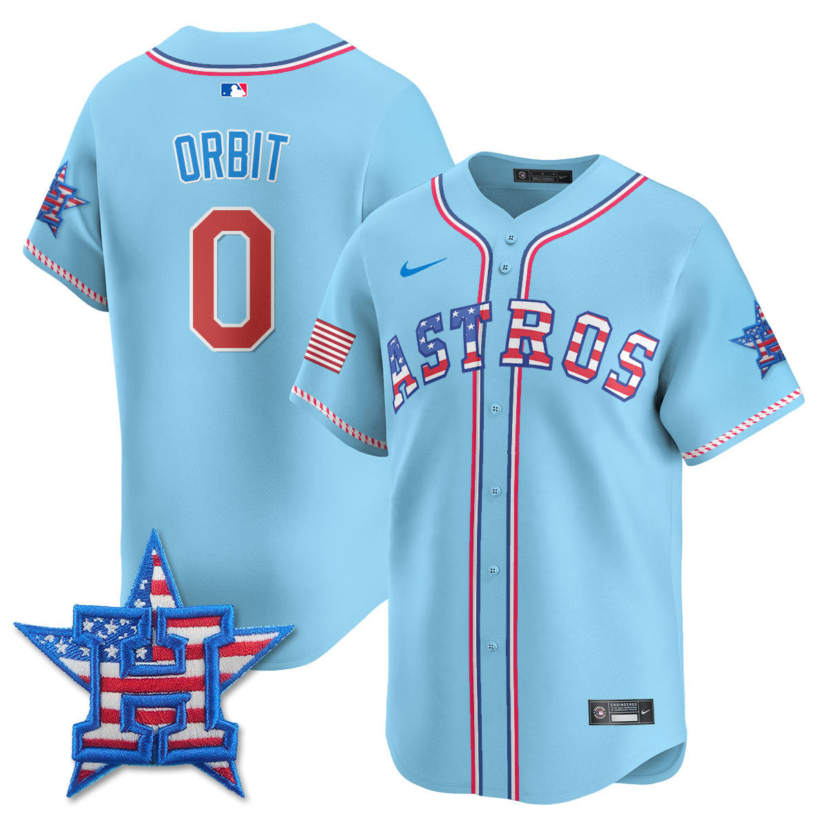 HOU 2025 Fourth of July Jersey - Stitched