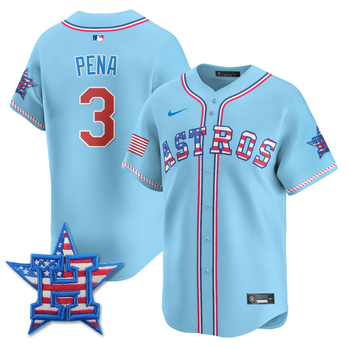 HOU 2025 Fourth of July Jersey - Stitched
