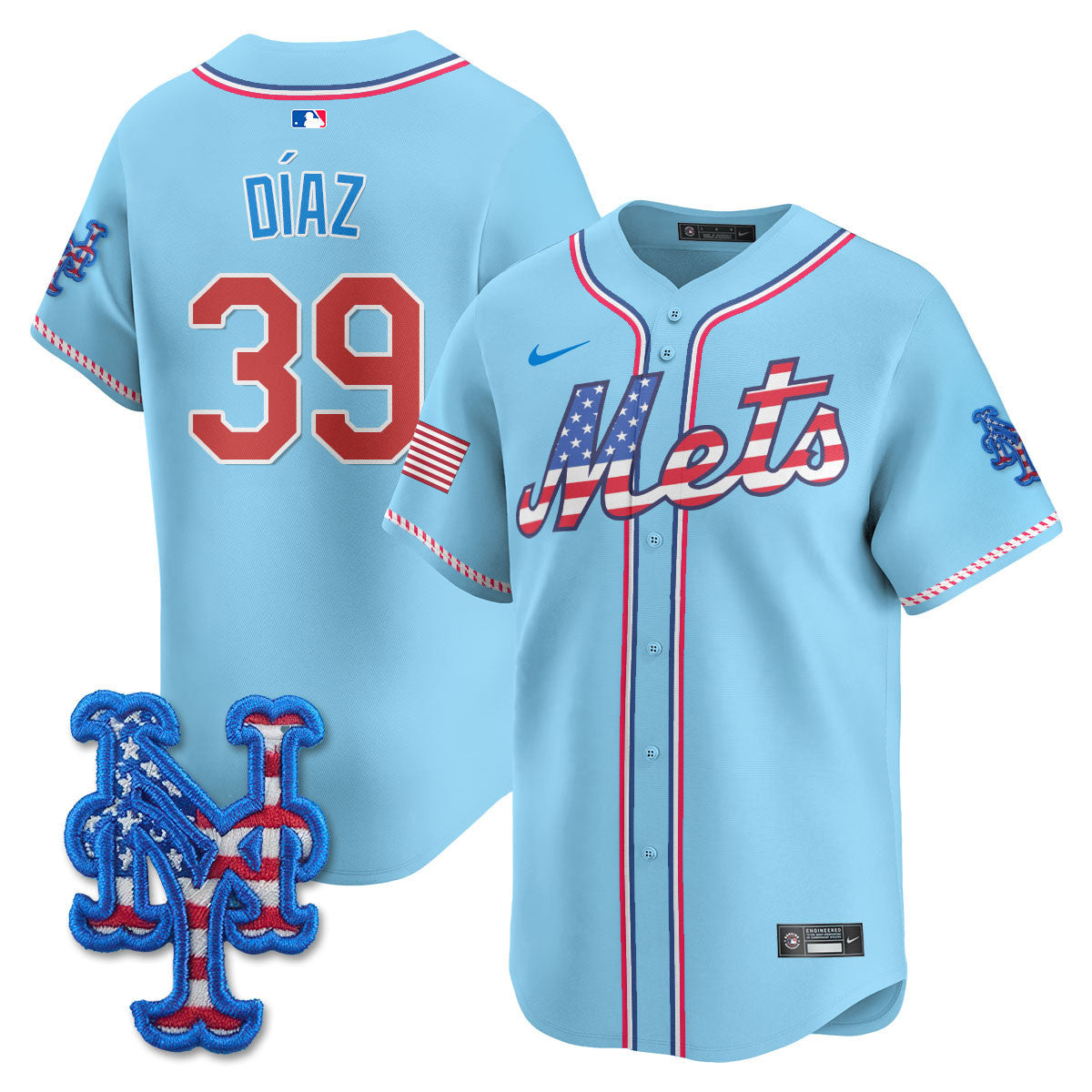 NYM 2025 Fourth of July Jersey - Stitched
