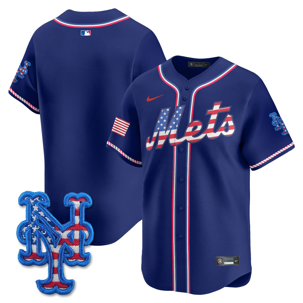 NYM 2025 Fourth of July Jersey - Stitched