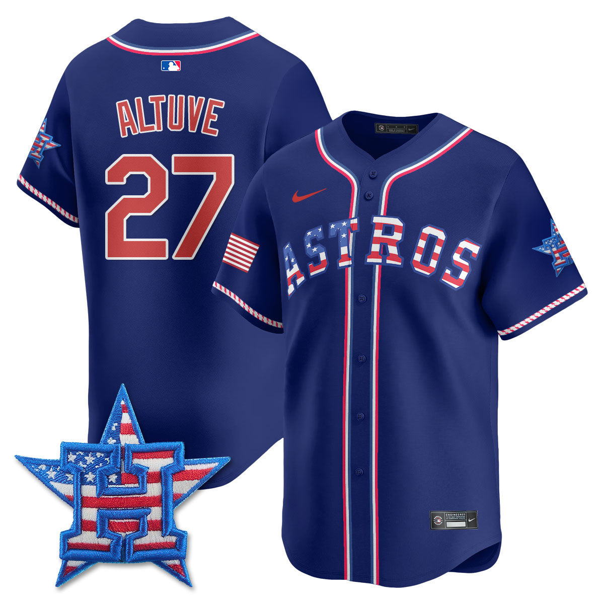 HOU 2025 Fourth of July Jersey - Stitched