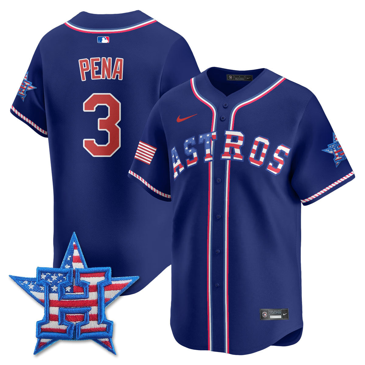 HOU 2025 Fourth of July Jersey - Stitched