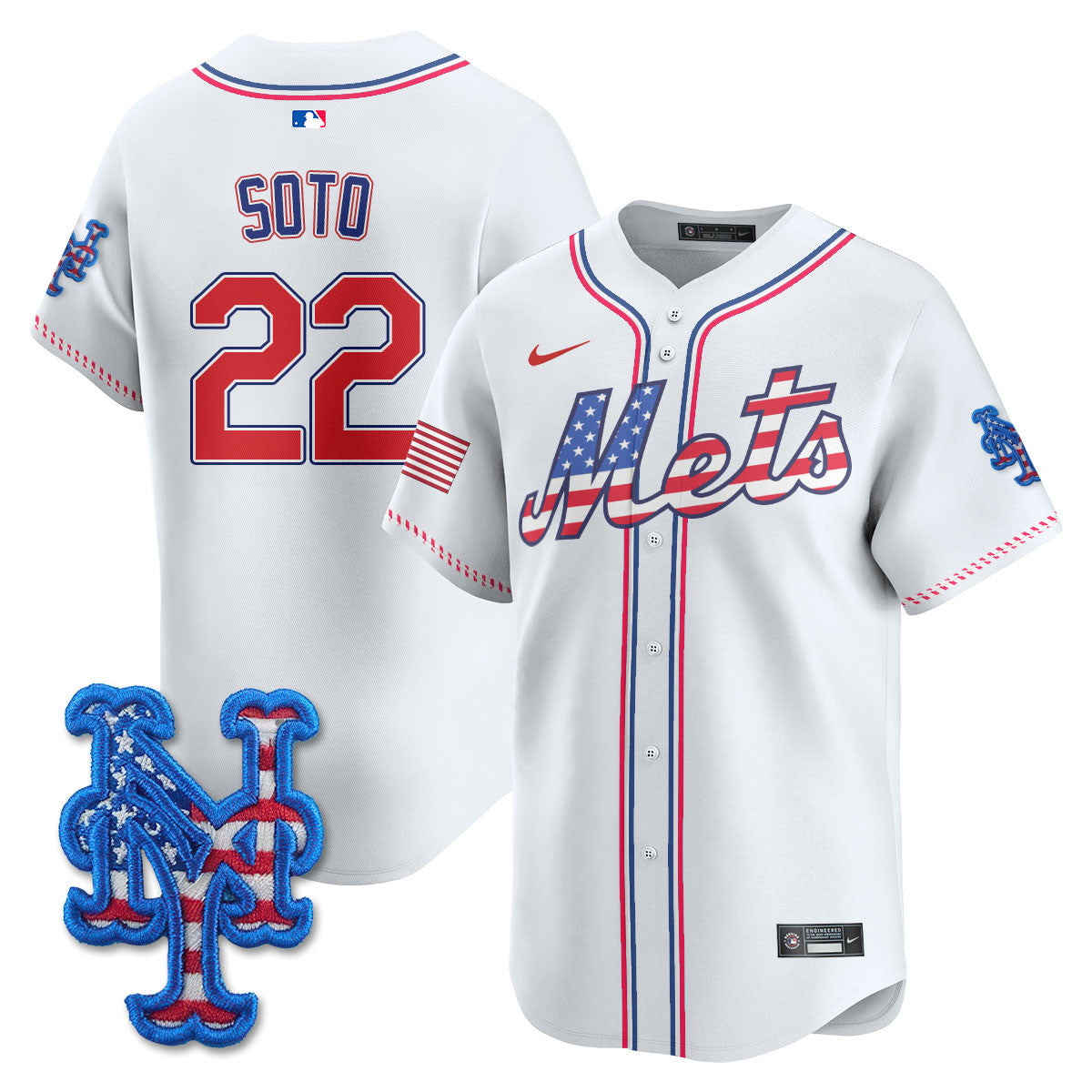 NYM 2025 Fourth of July Jersey - Stitched