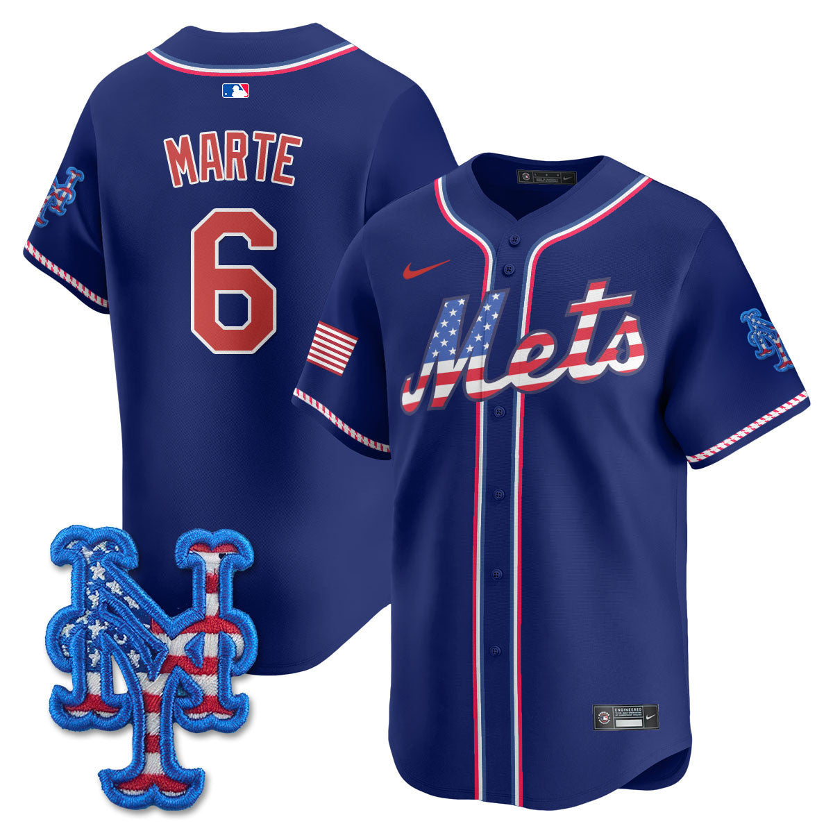 NYM 2025 Fourth of July Jersey - Stitched
