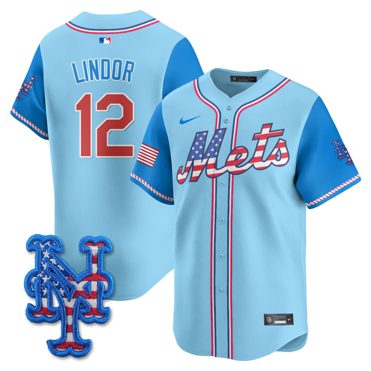 NYM 2025 Fourth of July Jersey - Stitched