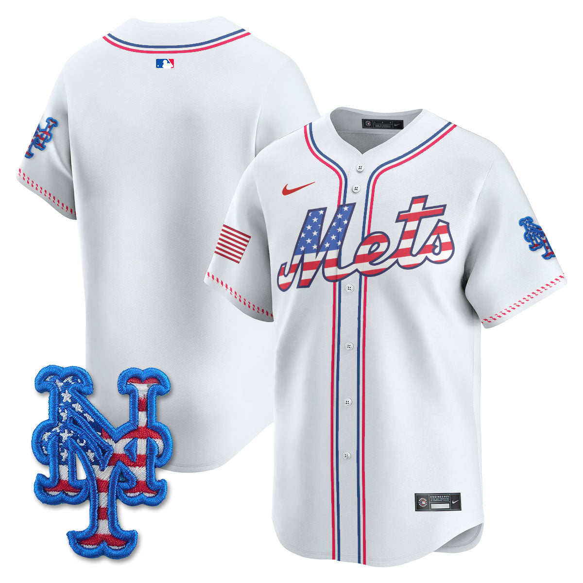 NYM 2025 Fourth of July Jersey - Stitched