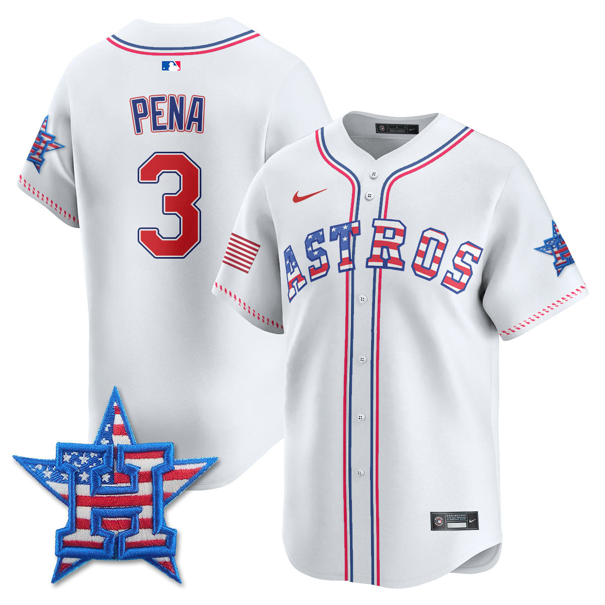 HOU 2025 Fourth of July Jersey - Stitched