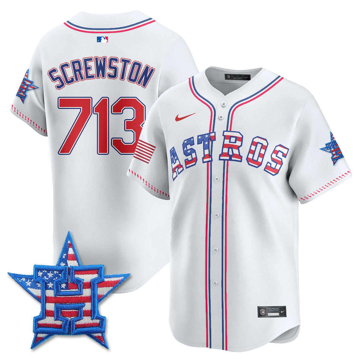 HOU 2025 Fourth of July Jersey - Stitched