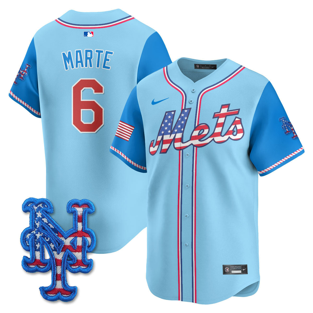 NYM 2025 Fourth of July Jersey - Stitched