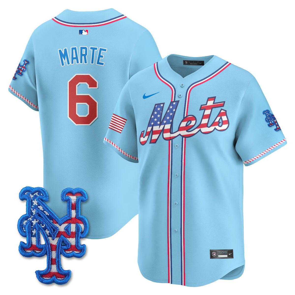 NYM 2025 Fourth of July Jersey - Stitched